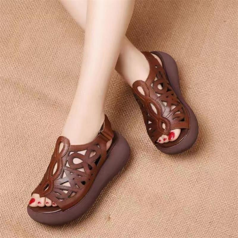 Sandale retro ușoare și casual pentru femei