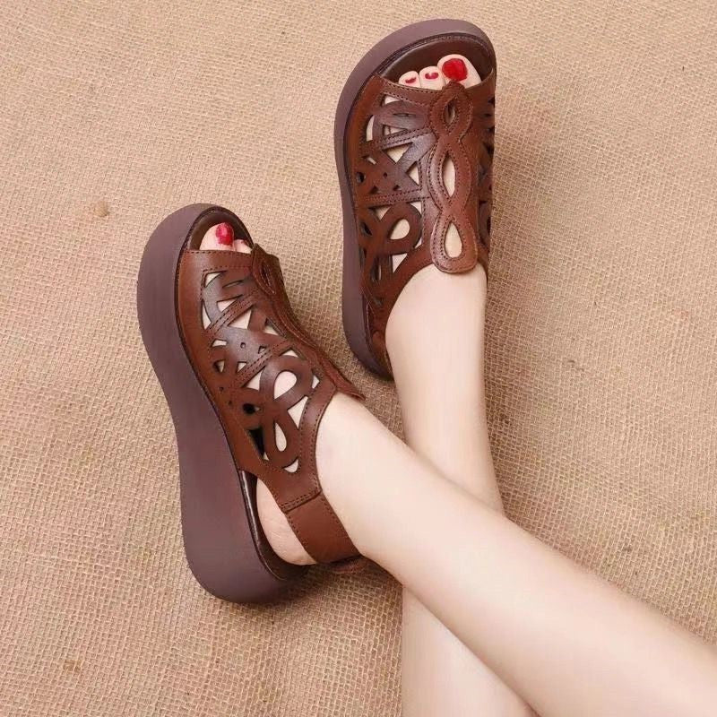 Sandale retro ușoare și casual pentru femei