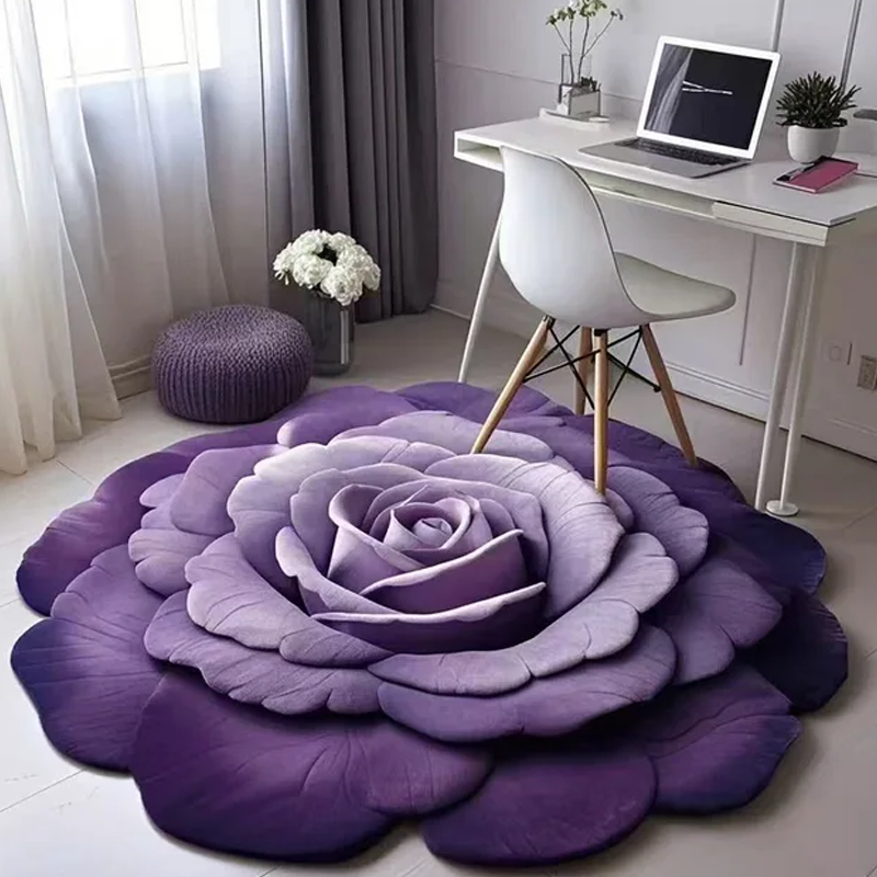 🔥 Promoție 🌺 Covorașă din pământ de diatomee din pluș floral
