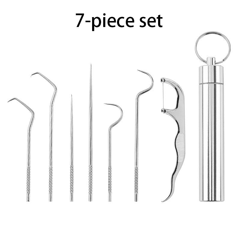 🦷Set de scobitori din oțel inoxidabil