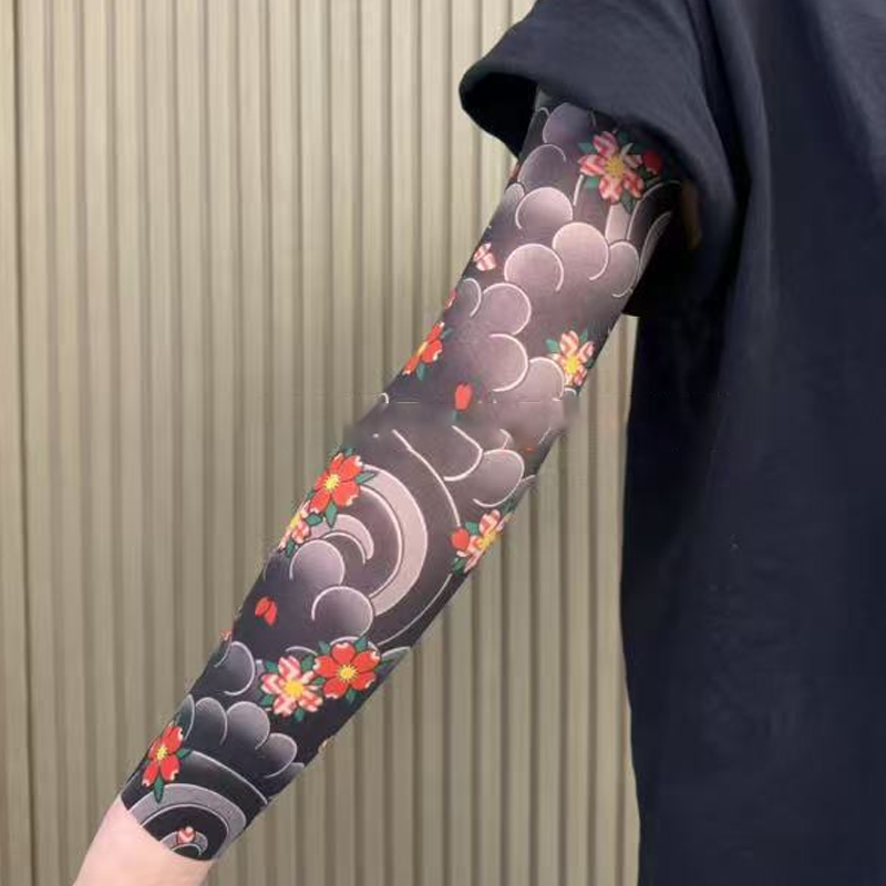 🔥Nouă tendință ❤️🔥 Mâneci de soare ultra-subțiri cu model de tatuaje