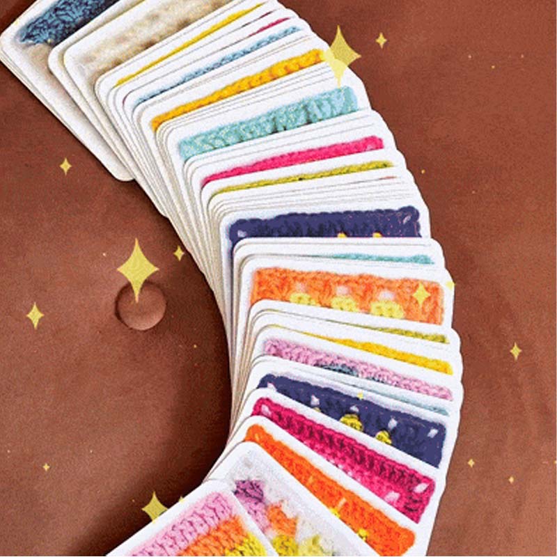 🧶✨Joc de cărți de croșetat Granny Square – 50 de modele de combinat și compus