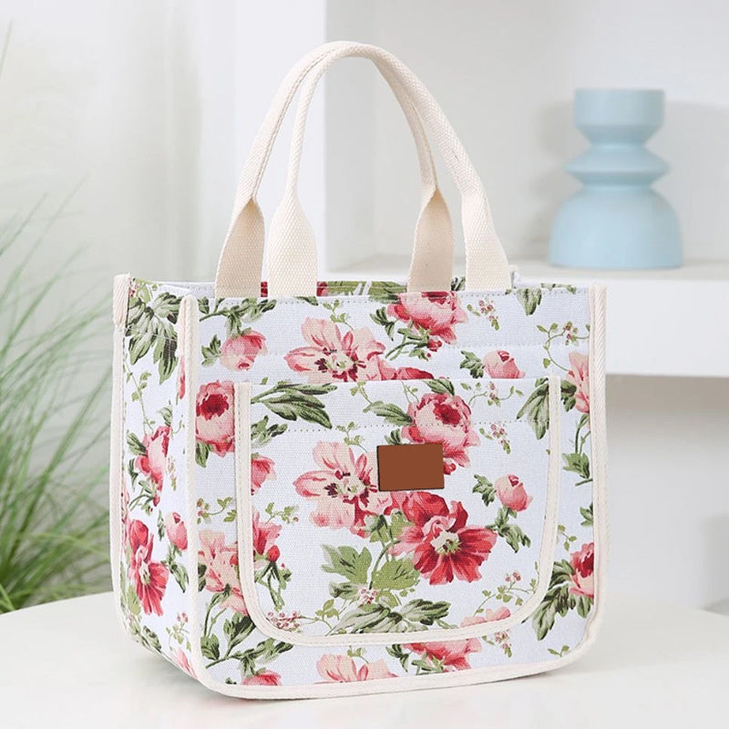 🌺Geantă de prânz cu imprimeu floral pentru femei