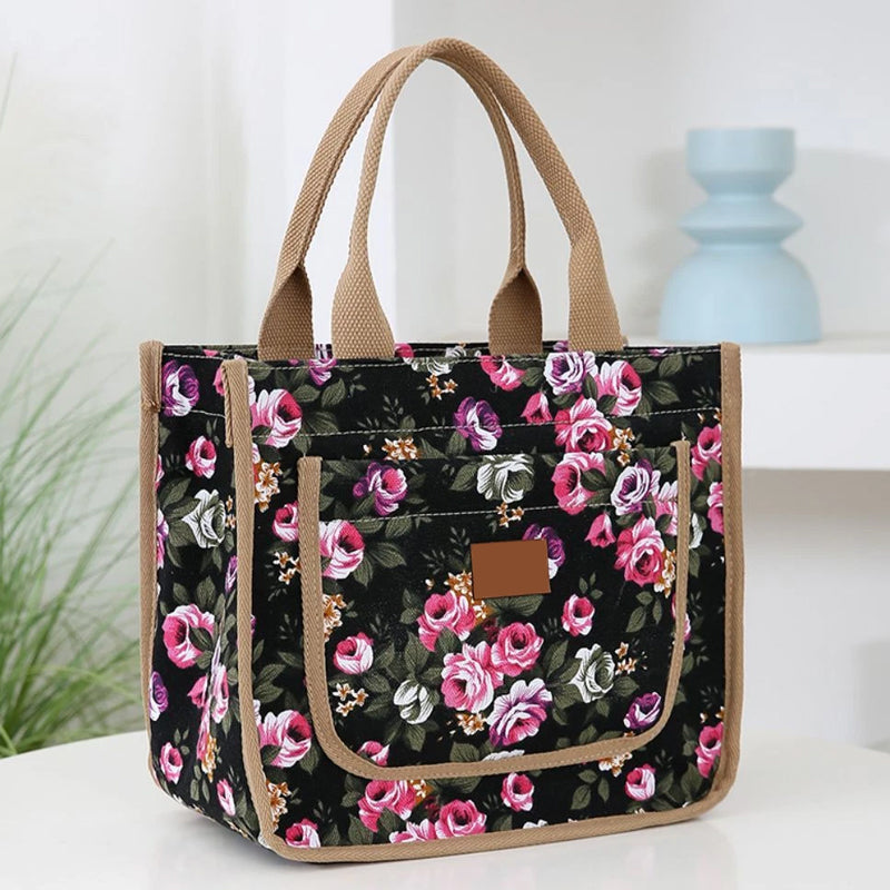 🌺Geantă de prânz cu imprimeu floral pentru femei