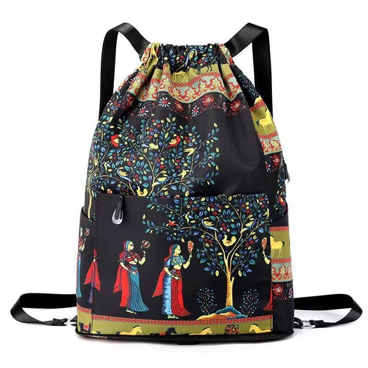 😍Rucsac sport pliabil cu șnur și capacitate mare✨
