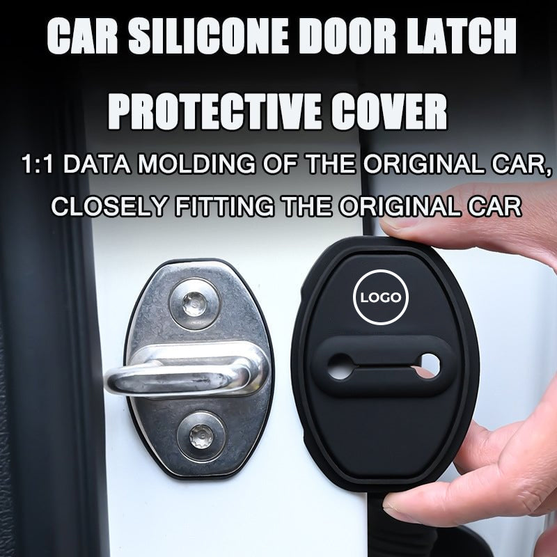 Husă de protecție din silicon pentru zăvorul ușii mașinii (4 buc.)