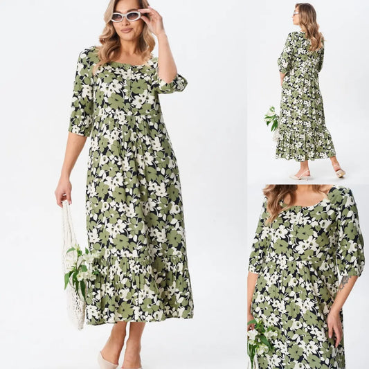 [S-5XL] Rochie lejeră din bumbac, mărime mare | Confortabil, aerisit, perfect pentru vară