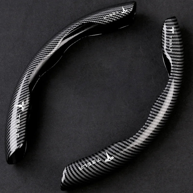 🔥Huse noi universale pentru volan din fibră de carbon (2 buc)❗Compatibile cu toate modelele