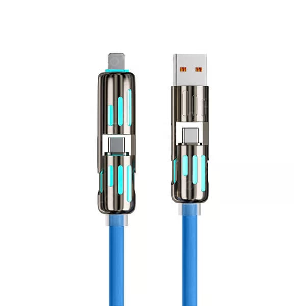 🔥Cablu de încărcare USB 4 în 1, încărcare rapidă⚡