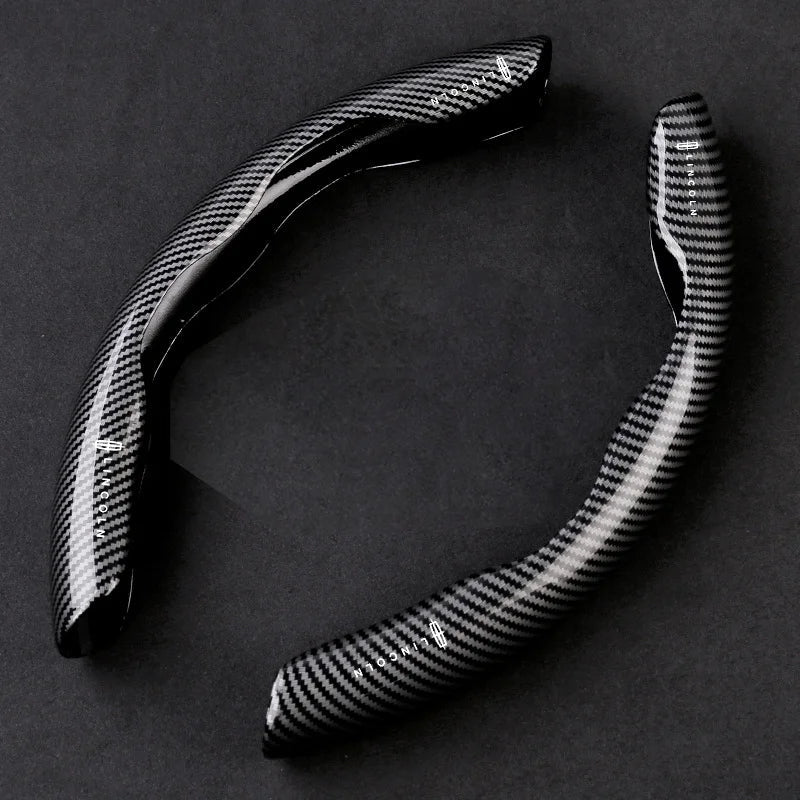🔥Huse noi universale pentru volan din fibră de carbon (2 buc)❗Compatibile cu toate modelele