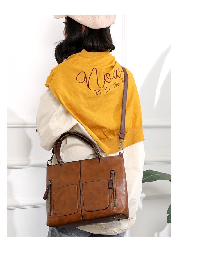 👜Geanta de umar din piele vintage de dama