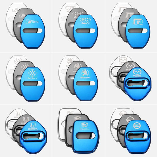Husă de protecție din silicon pentru zăvorul ușii mașinii (4 buc.)