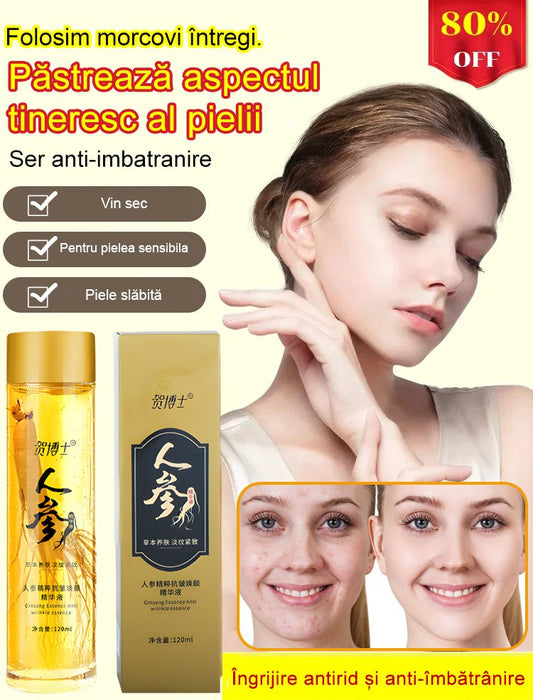 Ser anti-îmbătrânire cu extract de ginseng Dr. He.