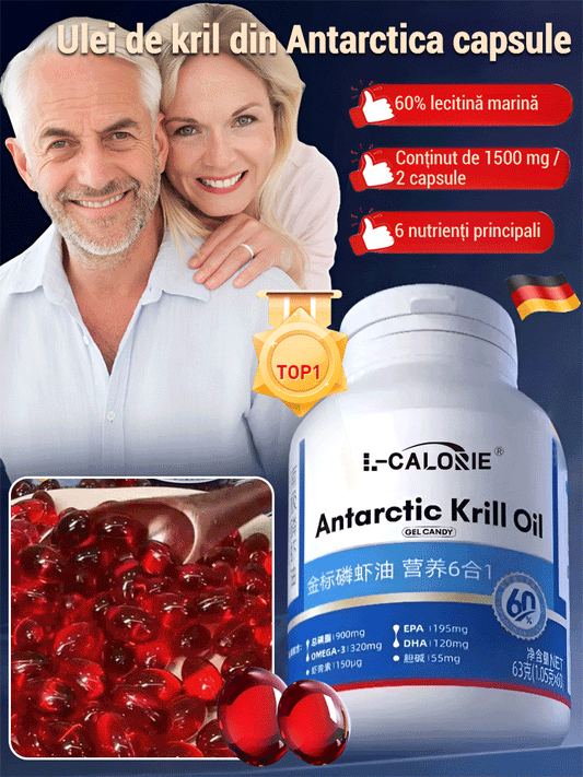 Ulei de kril din Antarctica capsule