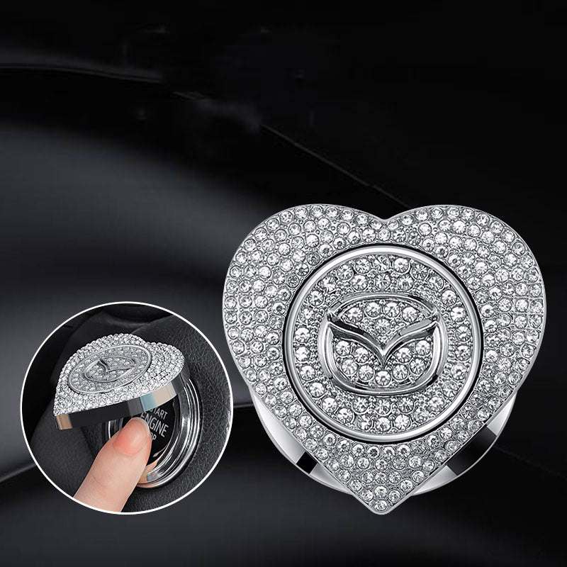 Promoție 2025🔥Carcasă de protecție cu pornire cu un singur buton, incrustată cu diamante