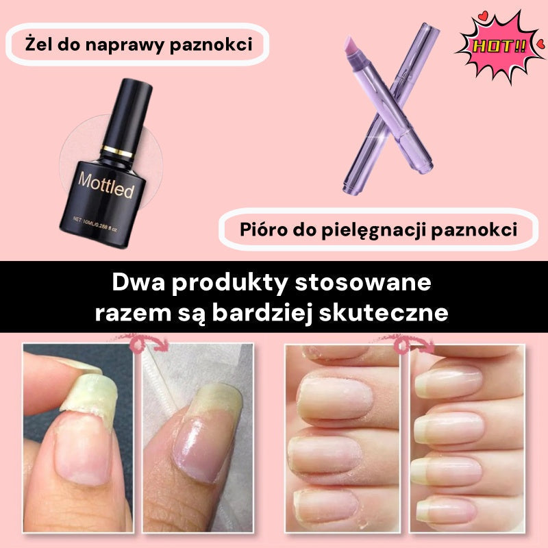 💜Gel reparator unghii multifuncțional, transparent, 3 în 1