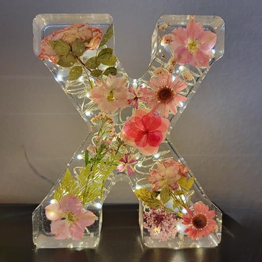 🌸Veioză de noapte din rășină florală, lucrată manual