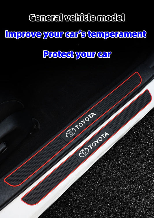 Bandă de protecție din silicon pentru pragurile ușilor auto (cu un logo special al mașinii)