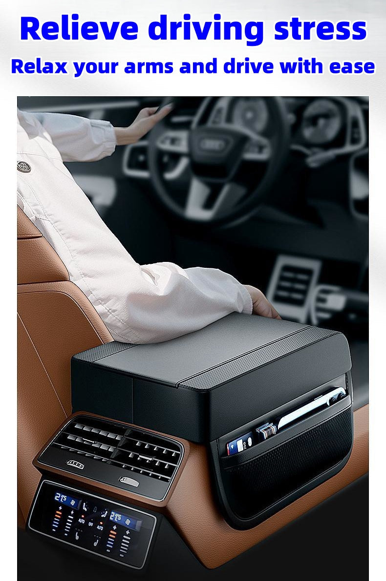🔥Ofertă specială🔥Husă cotieră auto, pernă de înălțare (versiunea cu depozitare)