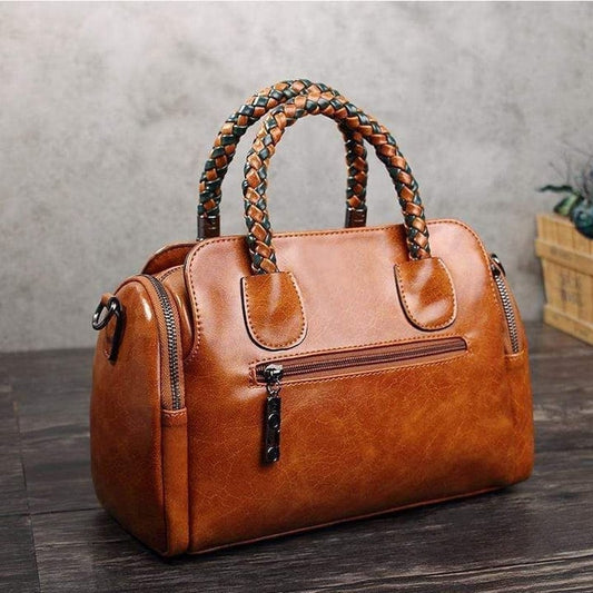 Geanta de dama din piele de capacitate mare