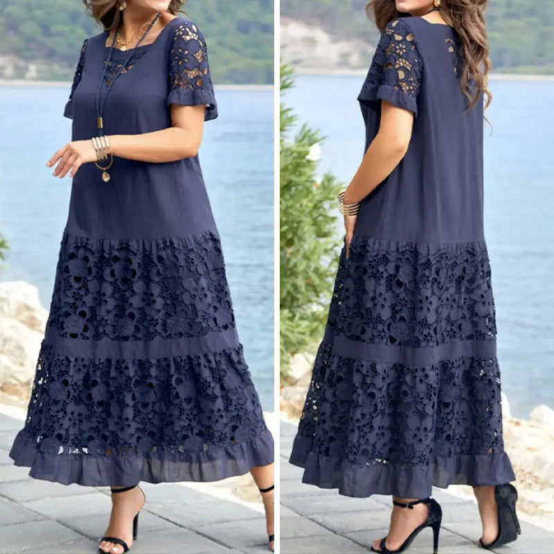 Rochie eleganta din dantela florala