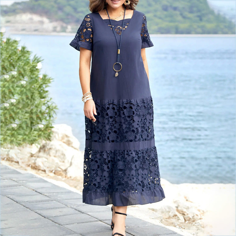 Rochie eleganta din dantela florala