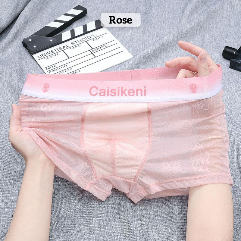 🎁Cumpărați 1 și primiți 2 gratuit 🎁 Boxer pentru bărbați, răcoritori, respirabili, cu talie elastică