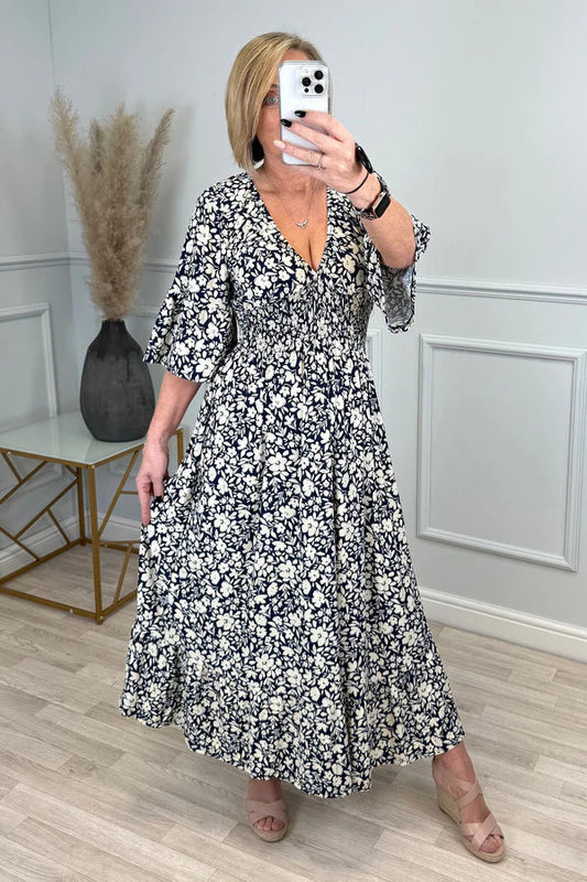 💥🔥Rochie cu falduri cu model leopard