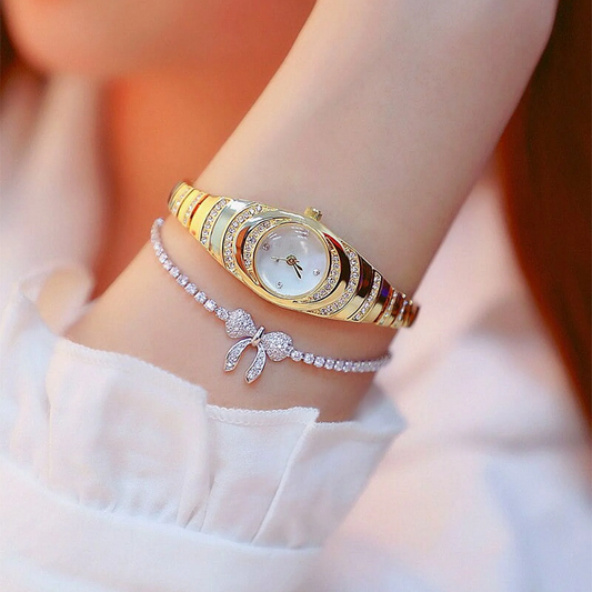 💎Ceas de damă cu brățară de cristal⌚
