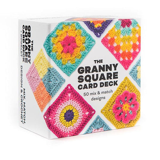 🧶✨Joc de cărți de croșetat Granny Square – 50 de modele de combinat și compus