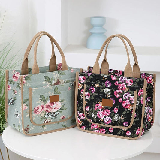 🌺Geantă de prânz cu imprimeu floral pentru femei