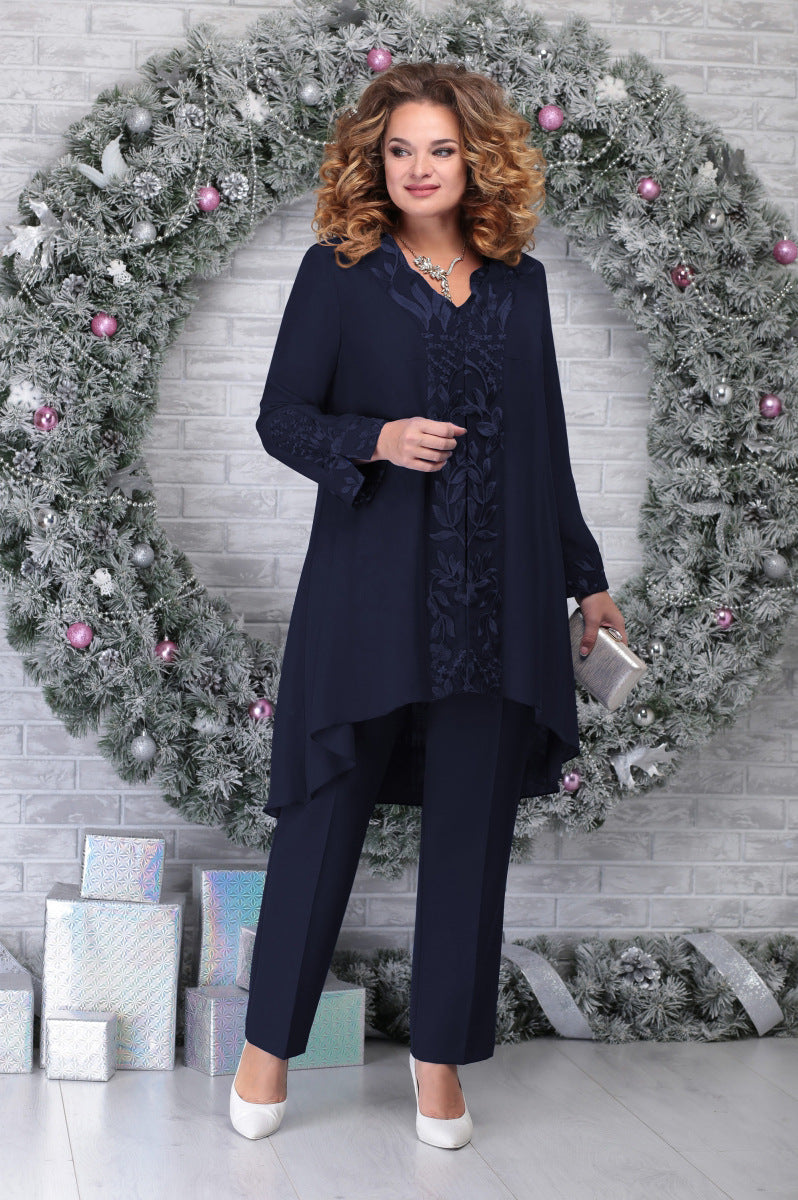 rochie slim temperament brodata plus size[Livrare în 30 de zile pentru prevânzare]